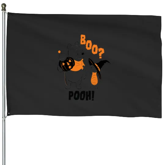 Disney Winnie The Pooh Halloween Pooh Piglet Boo Outline House Flags