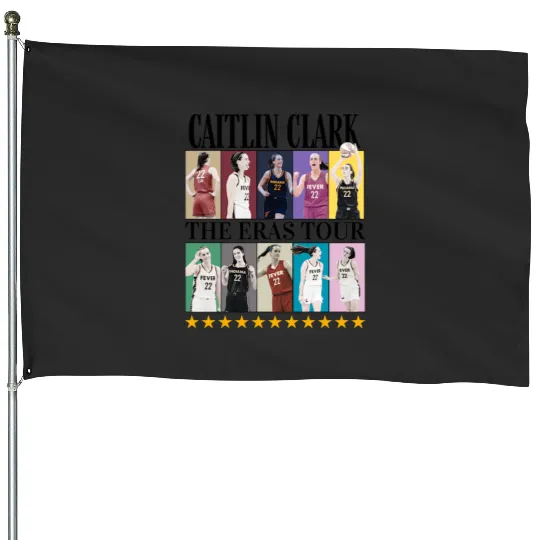 Discover Indiana Caitlin Clark  The Eras Tour Women Basketball TShirt House Flags