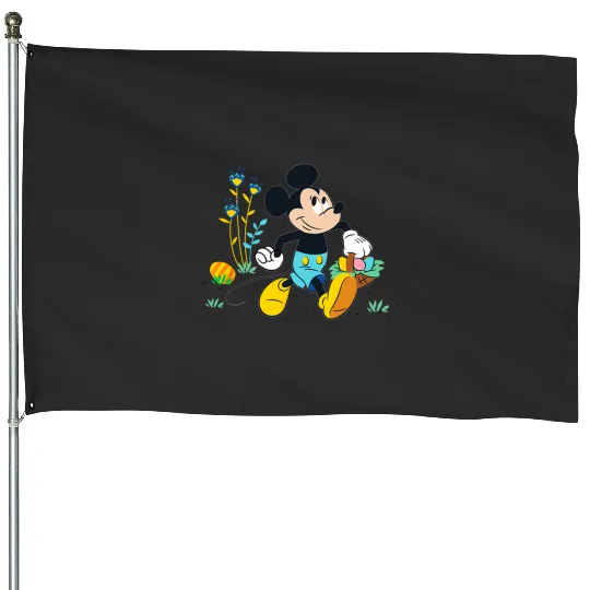 Disney Mickey Mouse Easter Egg Hunt House Flags