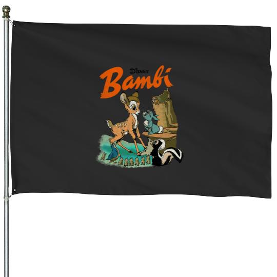 Disney Bambi  Group Poster House Flags
