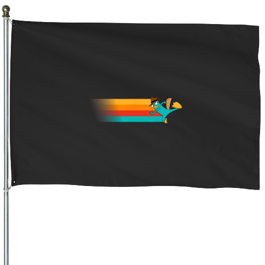 Disney Channel Phineas and Ferb Perry the Platypus House Flags
