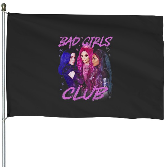 Disney Descendants 3 Bad Girls Club Group Poster House Flags