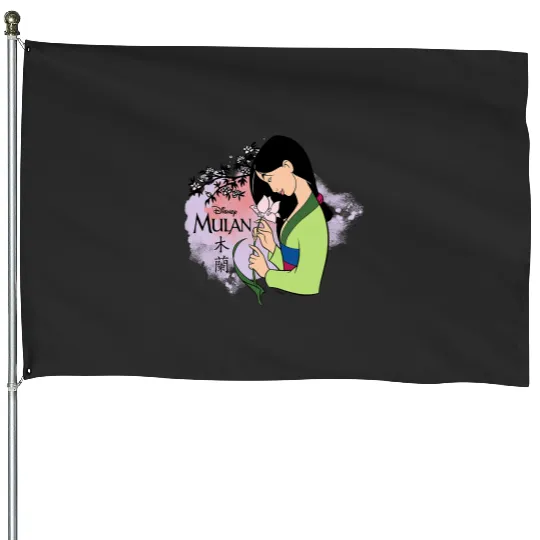 Disney Princess  Mulan Cherry Blossoms House Flags