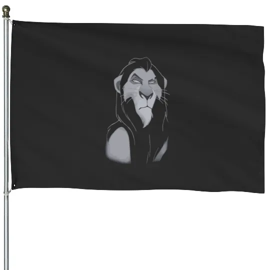 Scar Lion King Graphic , Disney Villain Tee, House Flags