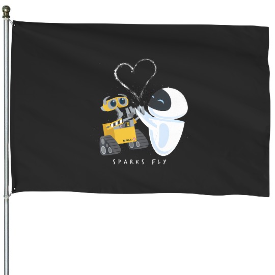 Disney Pixar Wall-E Eve Heart Sparks Fly Hoodie House Flags