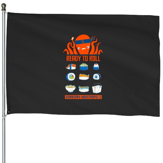 Disney And Pixars Monsters Inc. Harryhausens Sushi House Flags