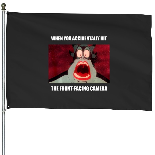 Disneys little mermaid ursula frontfacing camera meme long sleeve House Flags