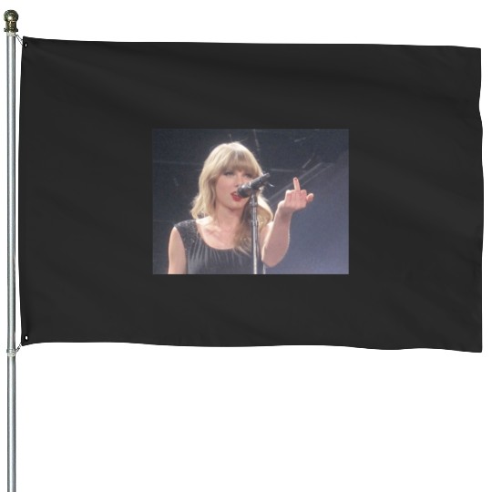 Discover Taylor middle finger meme House Flags