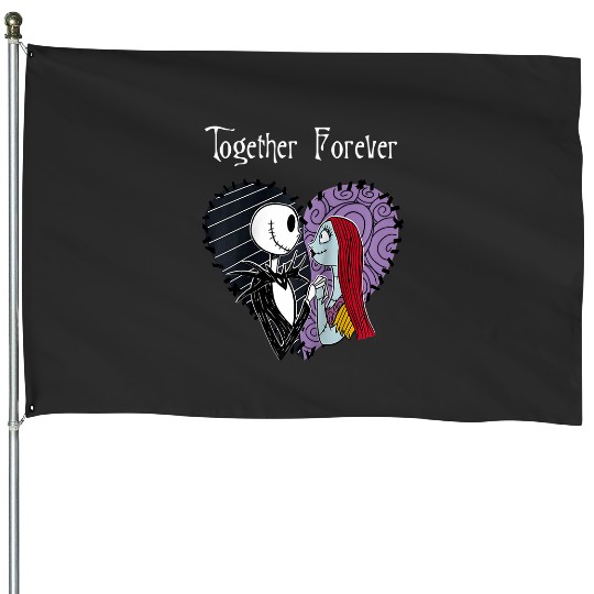 Disneys nightmare bee christmas jack sally toger raglan baseball House Flags