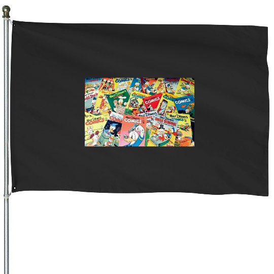 Disney Comics TShirt House Flags