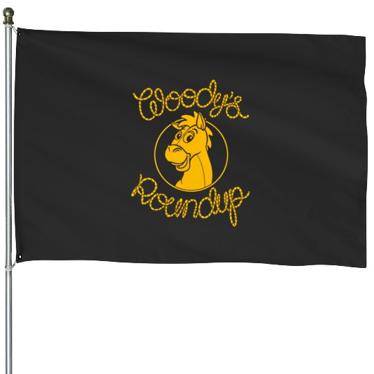 Disney Pixar Toy Story Woody Bullseye Woody'S Roundup House Flags
