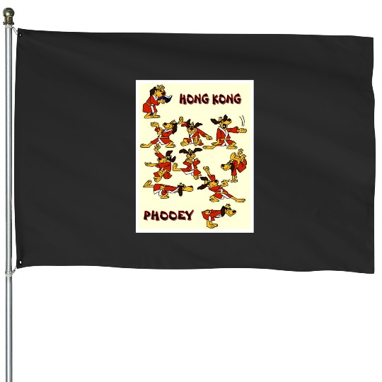 HONG KONG PHOOEY  Vintage Super Dog Abstract Surreal Character Print  SALE!! Mickey Retro Disney Shirt, Mickey Checkered Shirt, Vintage Disney, Retro Mickey, Mickey Gift S-5XL House Flags