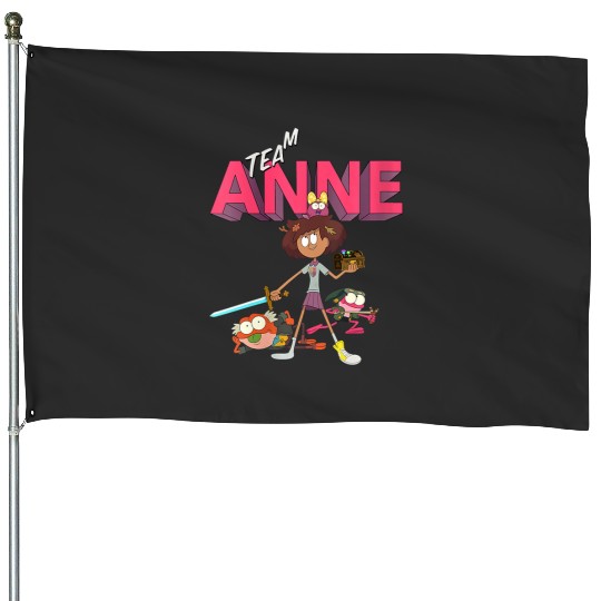 womens Disneys channel amphibia team anne House Flags