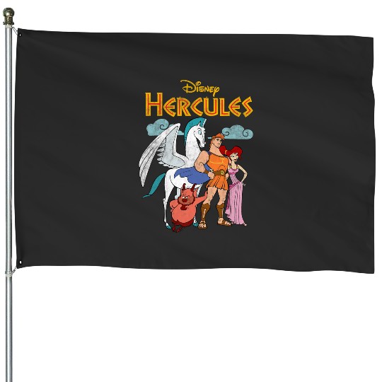Disney Hercules Classic Hero Group Shot Vintage Poster House Flags