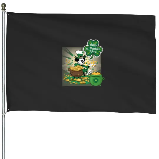 Steamboat Willie St Patricks day  SALE!! Mickey Retro Disney Shirt, Mickey Checkered Shirt, Vintage Disney, Retro Mickey, Mickey Gift S-5XL House Flags
