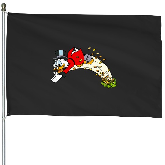 Duck tales Scrooge McDuck money swimming 80s  2SALE!! Mickey Retro Disney Shirt, Mickey Checkered Shirt, Vintage Disney, Retro Mickey, Mickey Gift S-5XL House Flags