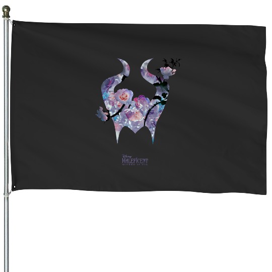 Disney Maleficent Mistress Of Evil Floral Horns House Flags