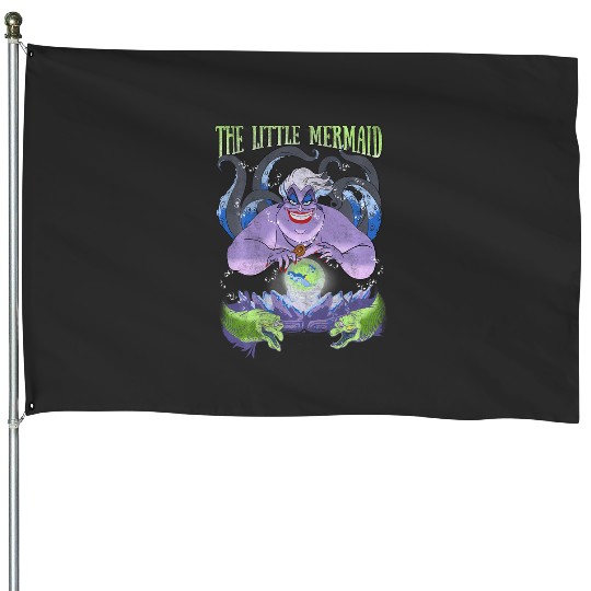 Disney The Little Mermaid Evil Ursula Crystal Ball House Flags