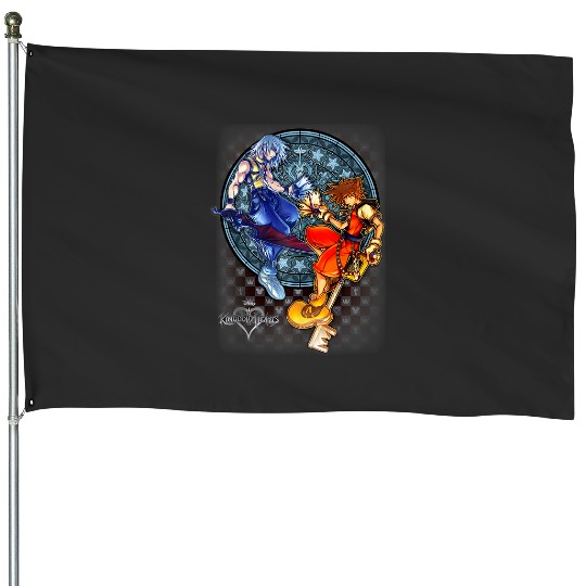 Disneys kingdom hearts sora riku chain of memories House Flags