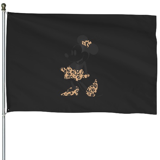 Disney Minnie Mouse Cheetah Print Outfit House Flags