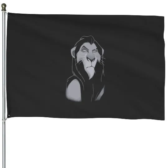 Scar Lion King Graphic , Disney Villain Tee, House Flags