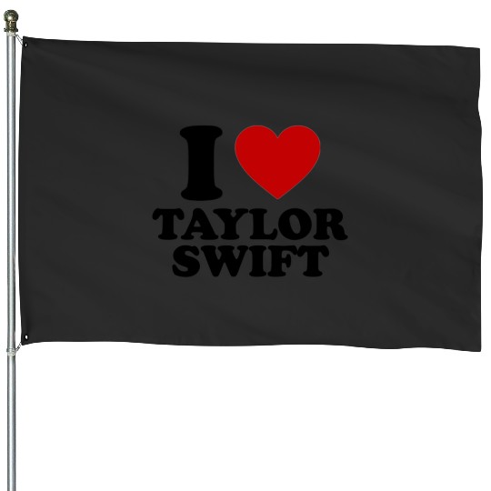 Discover i love Taylor House Flags