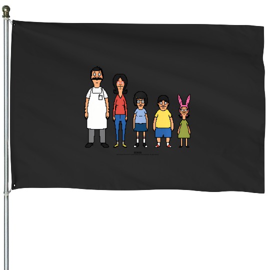 Bob'S Burgers 8 Bit House Flags