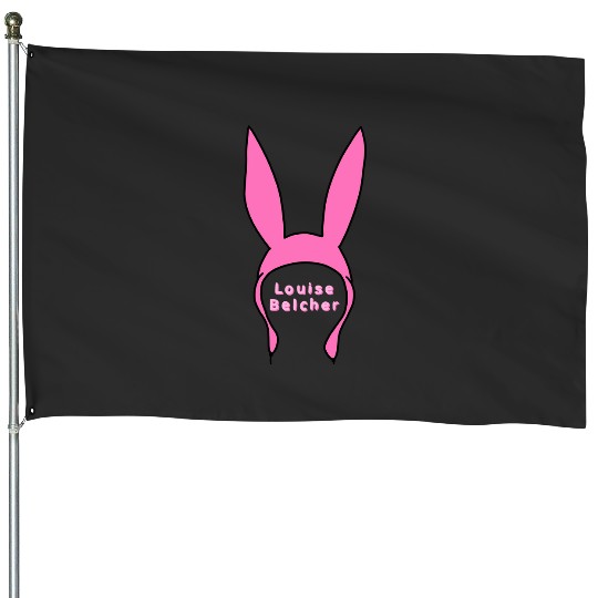 Louise belcher bunny ears from bobs burgers House Flags