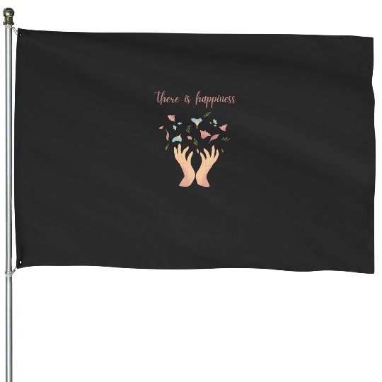 Discover of Happiness evermore Taylor House Flags