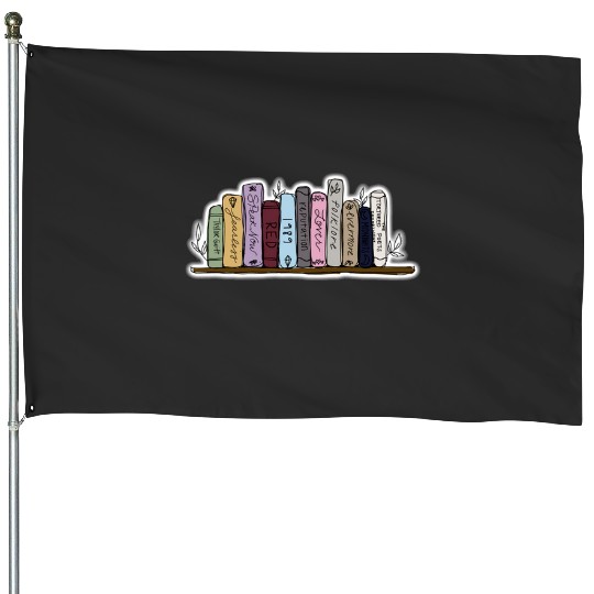Discover Taylor albums on bookshelf House Flags