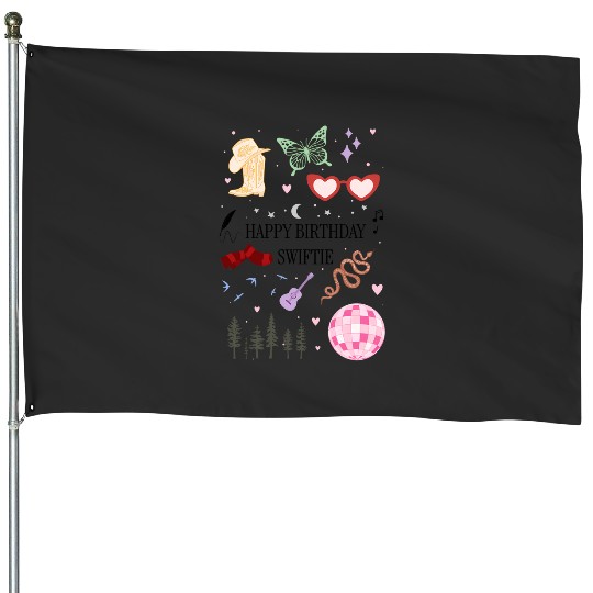 Discover happy birthday s version swfit the eras tour House Flags