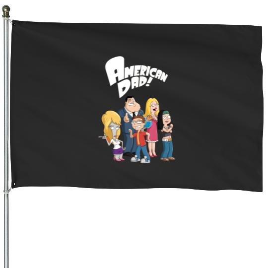 American DAD  : Bobs Burgers Family Shirt, Bobs Burgers Vintage House Flags