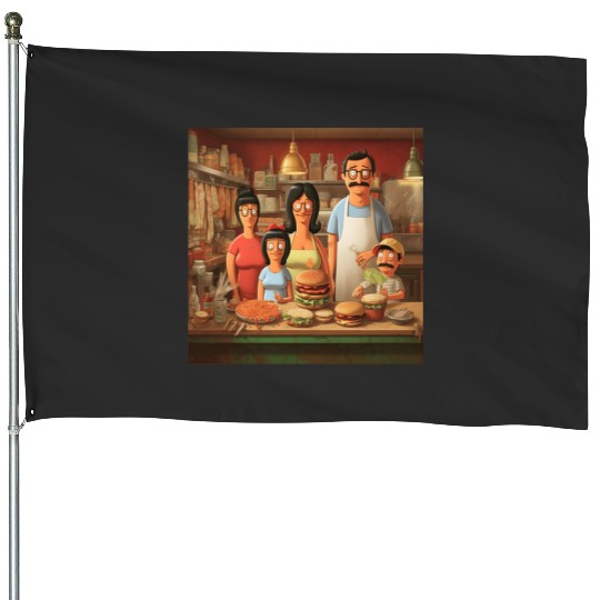 bobs burger animasi Art 5  : Bobs Burgers Family Shirt, Bobs Burgers Vintage House Flags