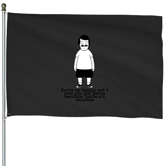 Little Bob (Gene)  : Bobs Burgers Family Shirt, Bobs Burgers Vintage House Flags