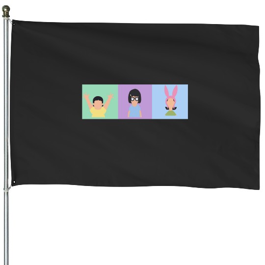 Belcher Children  : Bobs Burgers Family Shirt, Bobs Burgers Vintage House Flags