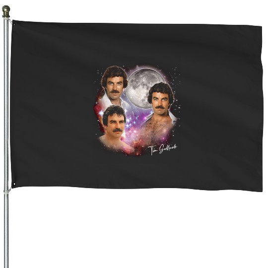 Tom Selleck - Original Fan Art 80s Aesthetic  : Bobs Burgers Family Shirt, Bobs Burgers Vintage House Flags