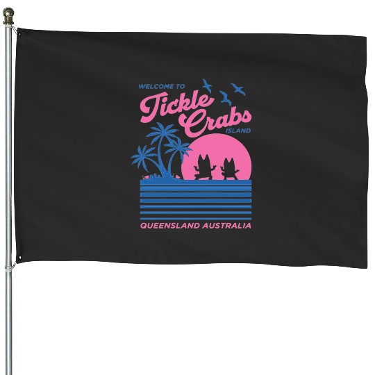 Tickle Crabs Island - Vintage Summer Beach  1: Bobs Burgers Family Shirt, Bobs Burgers Vintage House Flags