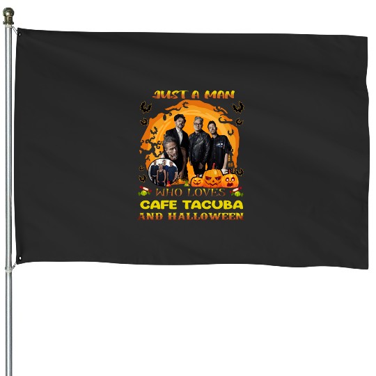 Just A Man Who Loves Tacuba And Halloween  1: Bobs Burgers Family Shirt, Bobs Burgers Vintage House Flags
