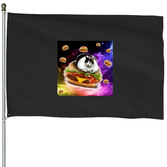 hamburger cat king Spece cosmos pornfood food fast food crazy cat  : Bobs Burgers Family Shirt, Bobs Burgers Vintage House Flags