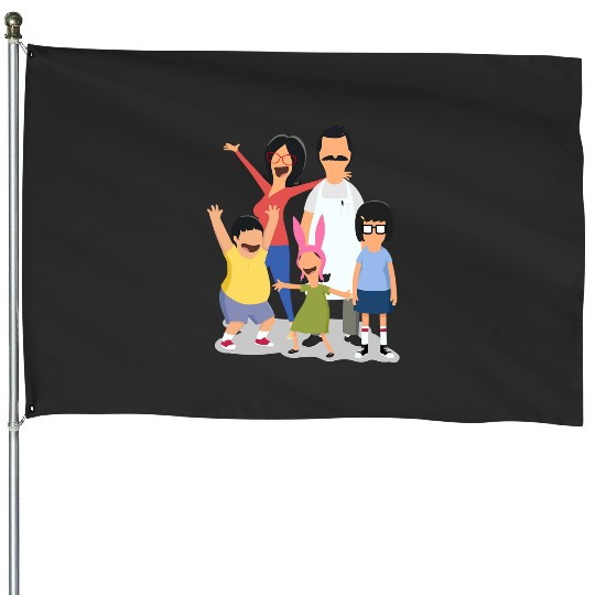 Minimal Belchers  : Bobs Burgers Family Shirt, Bobs Burgers Vintage House Flags