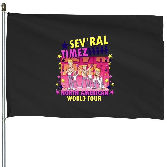 Sevral timez tour merchandise  1: Bobs Burgers Family Shirt, Bobs Burgers Vintage House Flags
