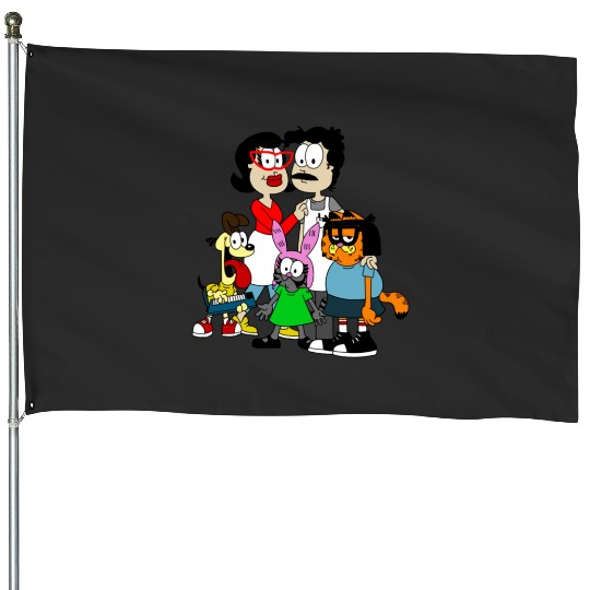 Garfield Bobs Burgers  : Bobs Burgers Family Shirt, Bobs Burgers Vintage House Flags
