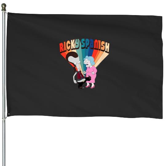 Day Gift For American Dad Ricky Spanish Kicking Old Lady Vintage Photograp  1: Bobs Burgers Family Shirt, Bobs Burgers Vintage House Flags