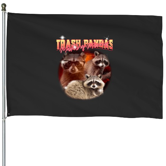 Trash Pandas Masters  Mischief - Rascally Racoon Design  : Bobs Burgers Family Shirt, Bobs Burgers Vintage House Flags