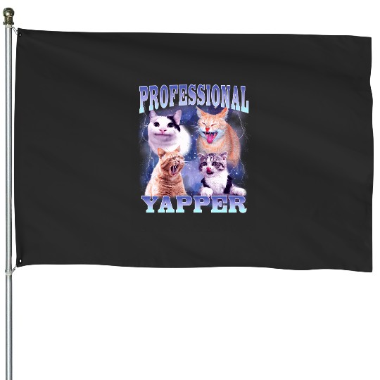 Pressional Yapper Cat Meme  : Bobs Burgers Family Shirt, Bobs Burgers Vintage House Flags