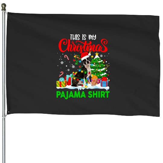 My Christmas Pajama Boston Terrier  : Bobs Burgers Family Shirt, Bobs Burgers Vintage House Flags