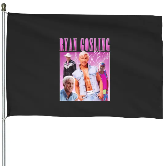 Ryan Gosling Barbie Movie Fan Collage Cursed  : Bobs Burgers Family Shirt, Bobs Burgers Vintage House Flags