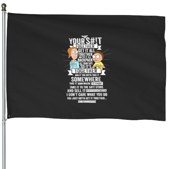 Get It Together - R.i.c.k and M0rtyy  : Bobs Burgers Family Shirt, Bobs Burgers Vintage House Flags