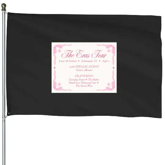 Indianapolis Night 3 Eras Tour House Flags