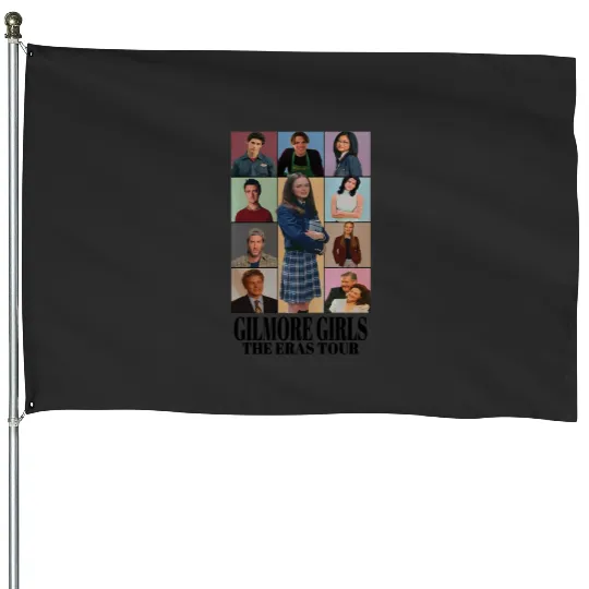 Black _ Gilmore Girls Eras Tour , Eras Tour GG Edition, Rory Gilmore , Eras Tour , Sw House Flags